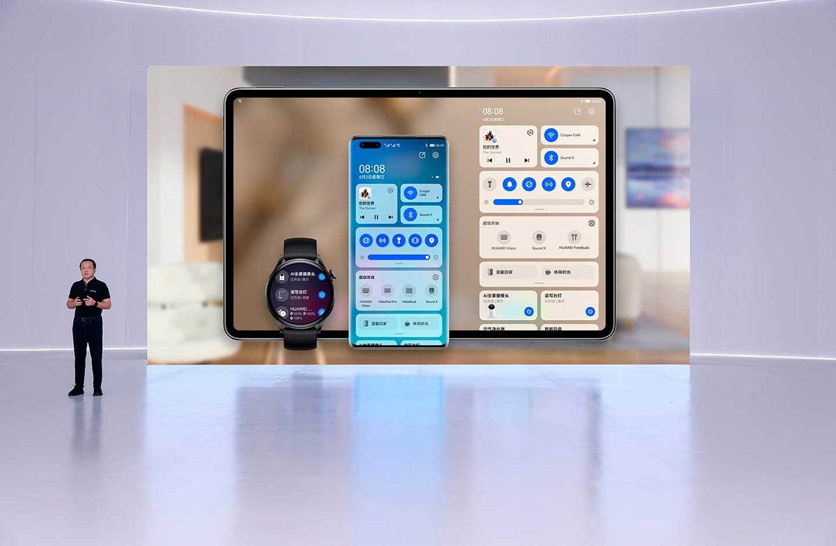 HarmonyOS 2 conectado a varios dispositivos
