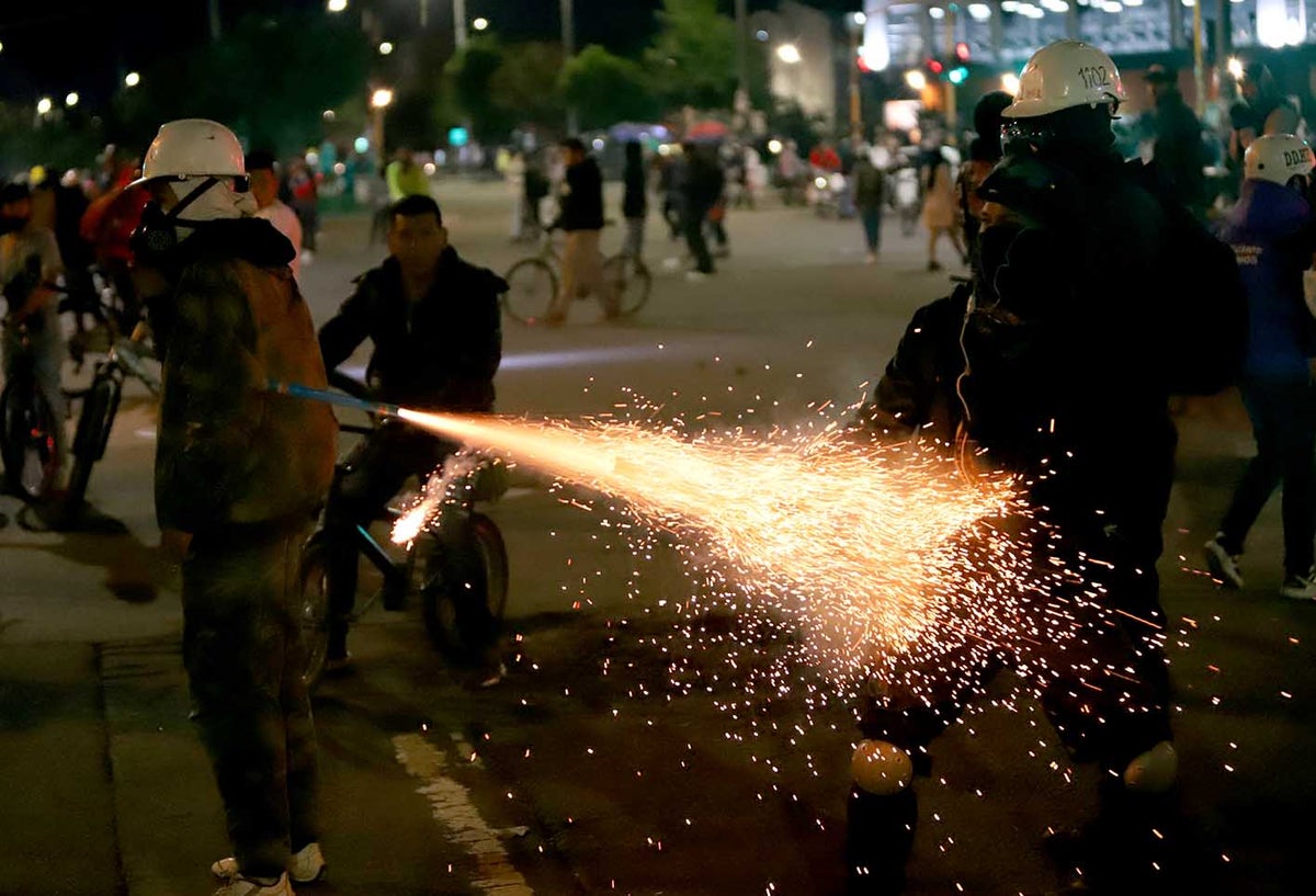 Protestas en Bogotá - Disturbios en Suba