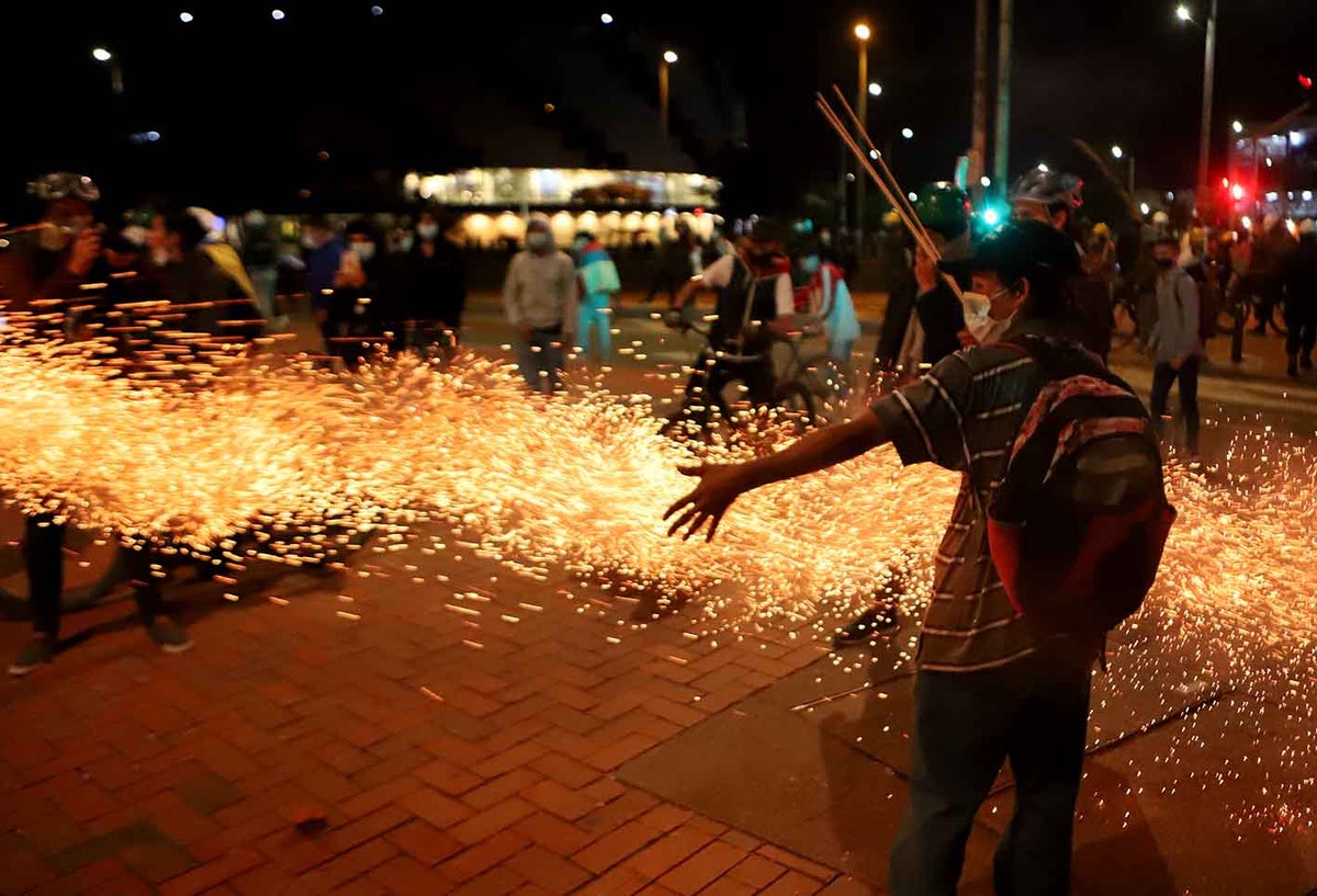 Protestas en Bogotá - Disturbios en Suba