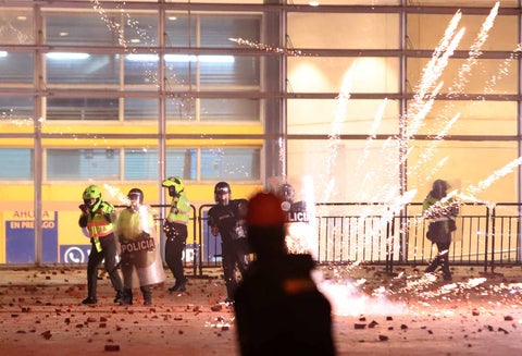 Protestas en Bogotá - Disturbios en Suba