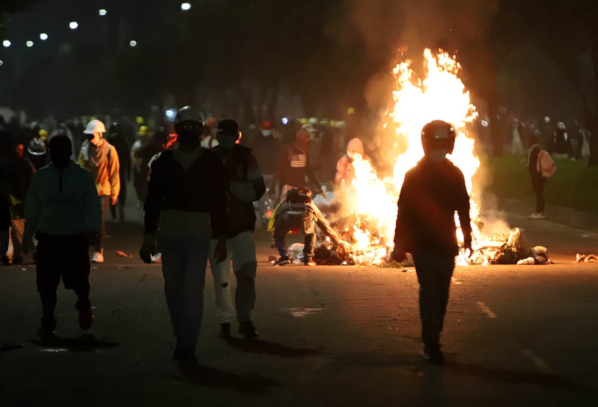 Protestas en Bogotá - Disturbios en Suba