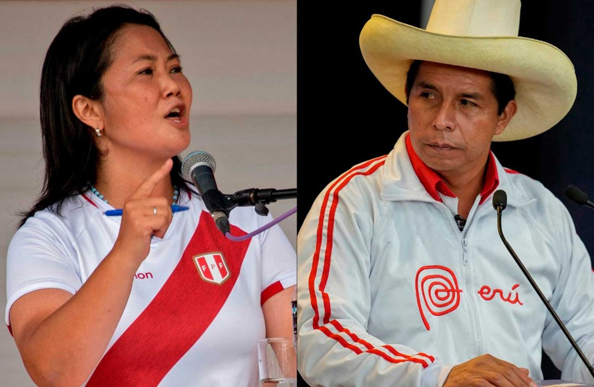 Keiko Fujimori y Pedro Castillo