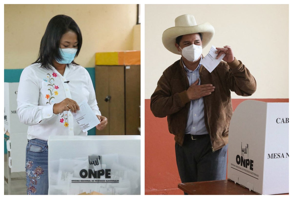 Keiko Fujimori y Pedro Castillo se disputaron la segunda vuelta de las elecciones en Perú