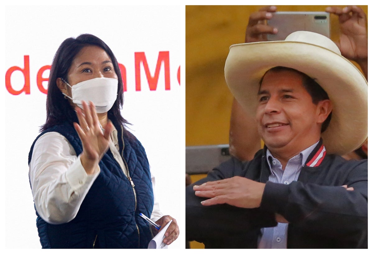 Keiko Fujimori y Pedro Castillo se disputan la Presidencia de Perú