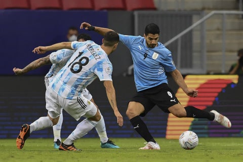 Luis Suárez, jugador de la selección de Uruguay