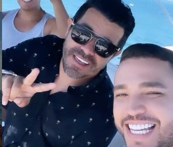 Piter Albeiro y Jessi Uribe en Miami