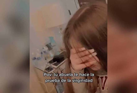 Prueba de virginidad de la abuela con un cordón