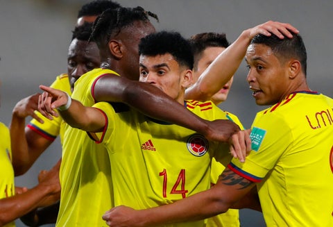 Selección Colombia Vs. Perú - Luis Díaz