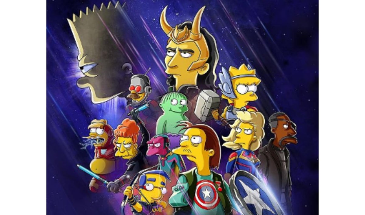 Los Simpson y Marvel se fusionan en un corto sobre 'Loki'