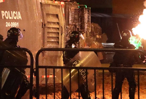 Fuertes disturbios en la localidad de Suba