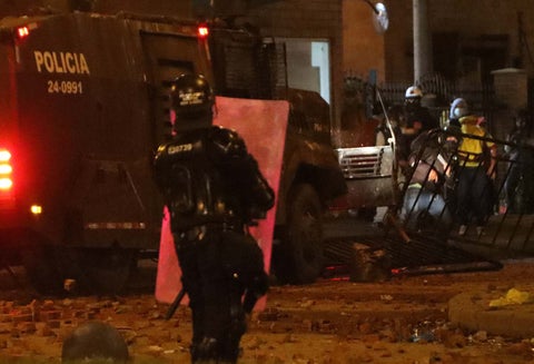 Fuertes disturbios en la localidad de Suba