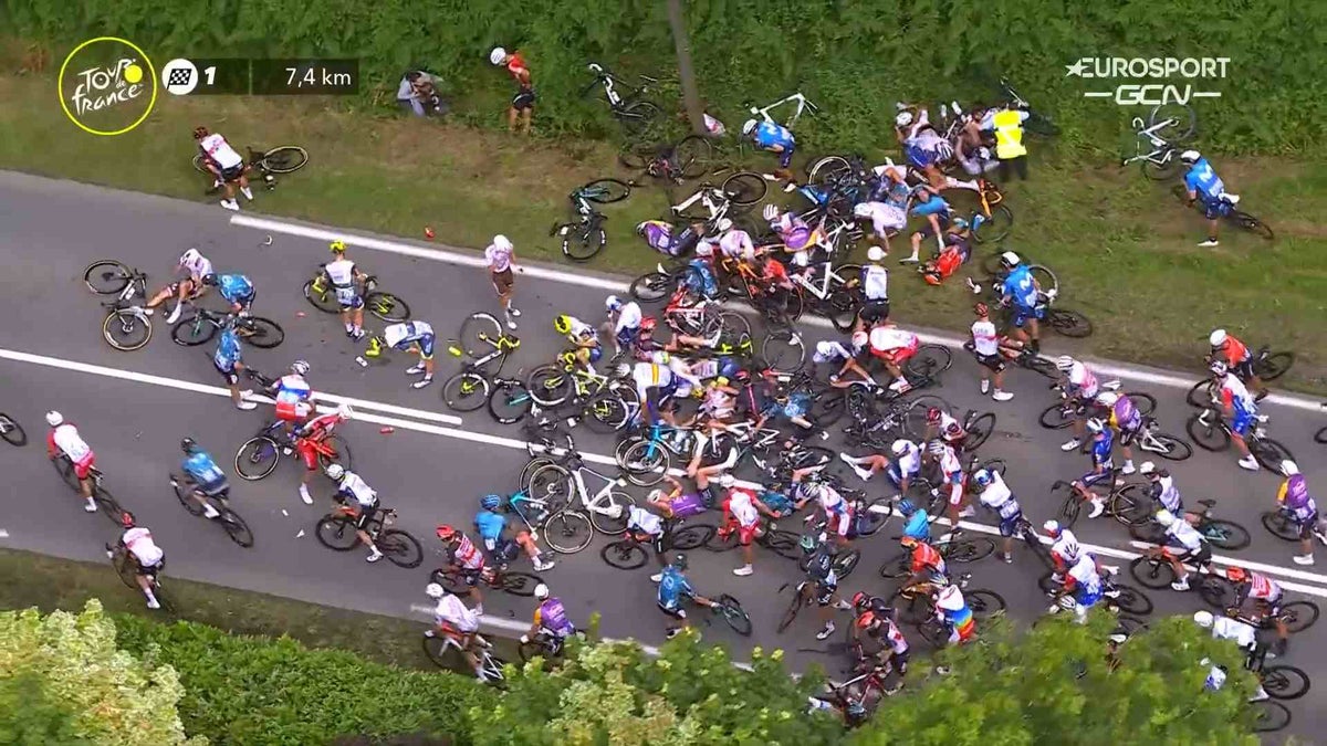 Caída Tour de Francia 2021