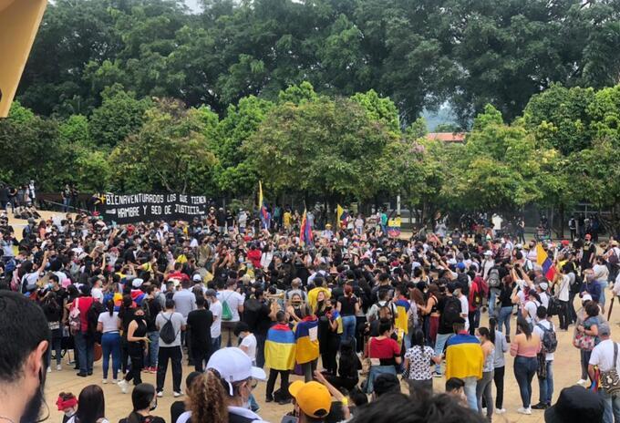 Marchas en Medellín.