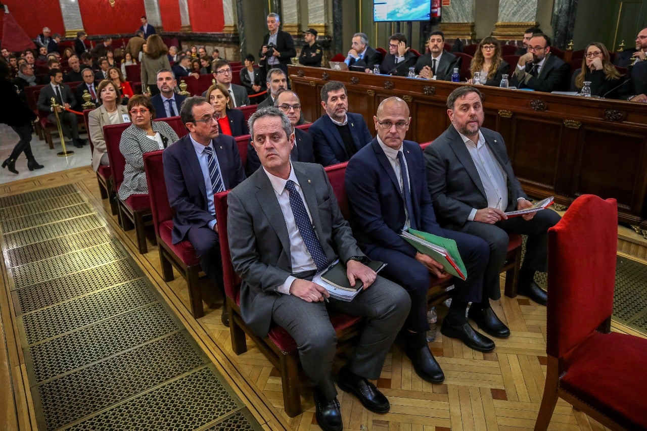 Líderes separatistas catalanes