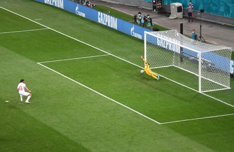 Penal tapado en la Eurocopa 2021