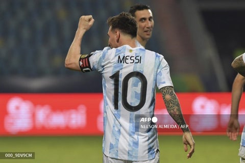 Messi, jugador de Argentina