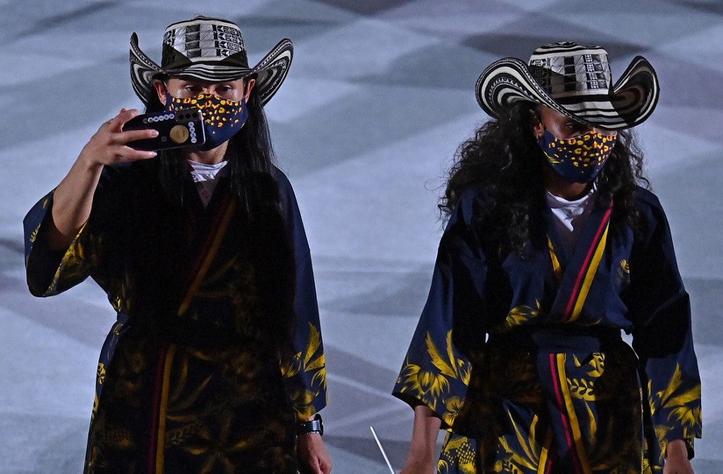 Colombia en desfile olímpico
