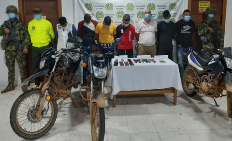 Las capturas se cumplieron en zona rural de Montelíbano