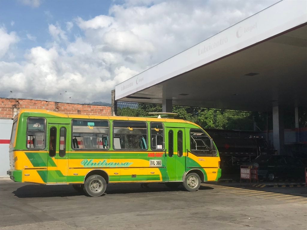 Bus urbano en Bucaramanga