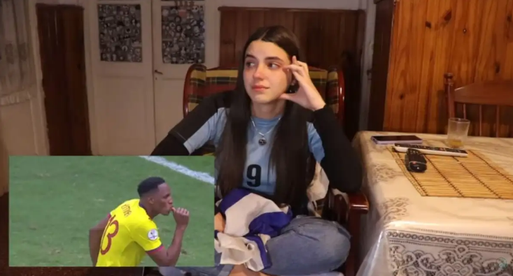 Youtuber uruguaya explotó por celebración de Yerry Mina