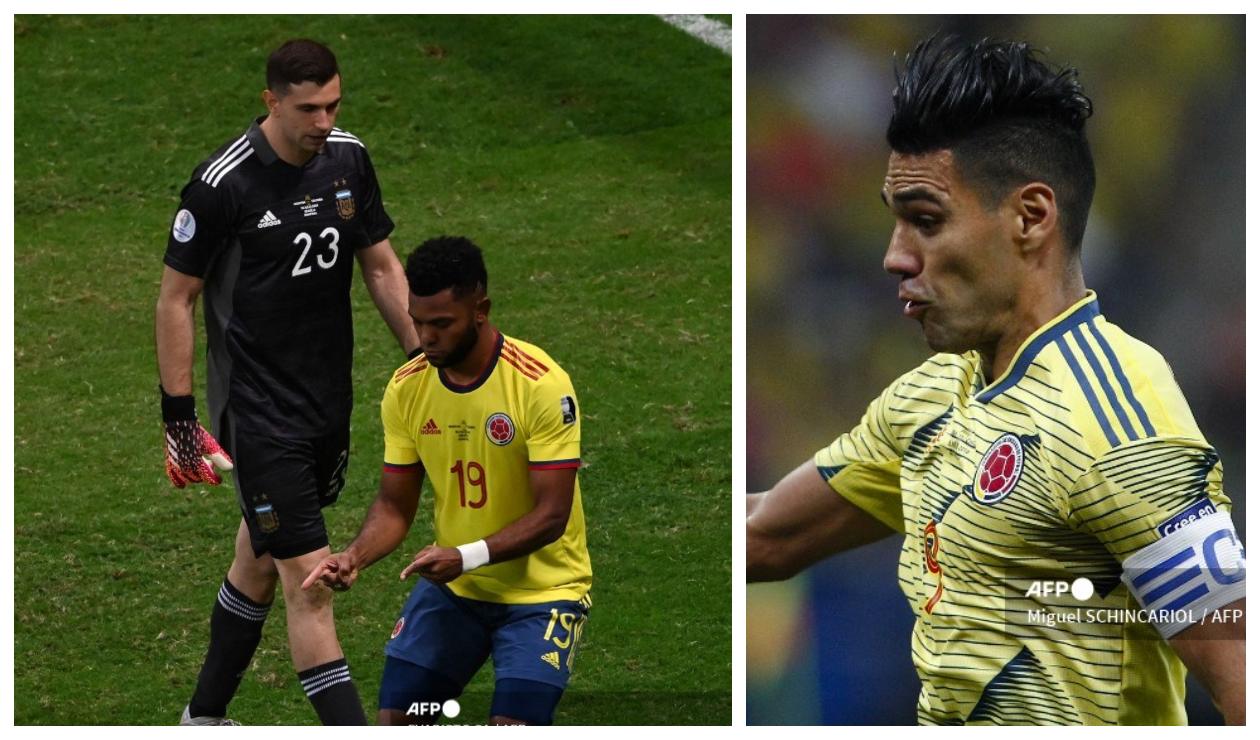 Emiliano Martínez, Miguel Borja y Falcao