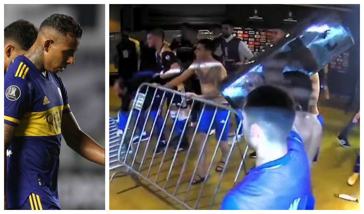 Pelea de Sebastián Villa - Boca Juniors vs Mineiro