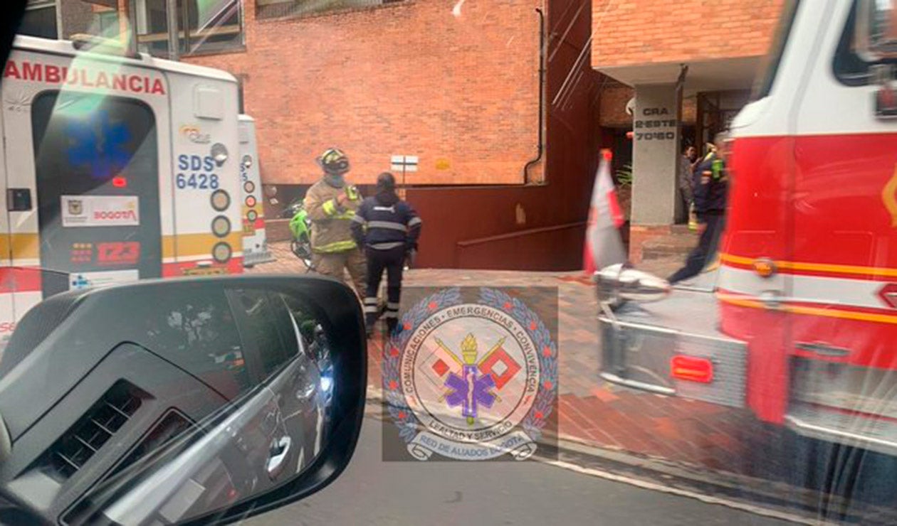 Explosión en edificio en norte de Bogotá