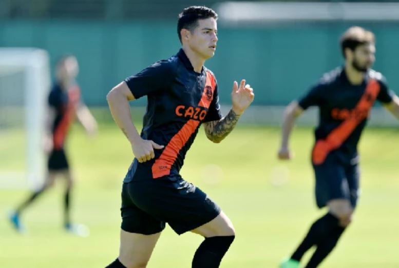 James Rodríguez, Everton, pretemporada