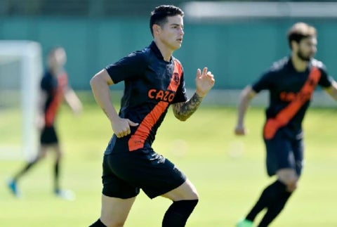 James Rodríguez, Everton, pretemporada