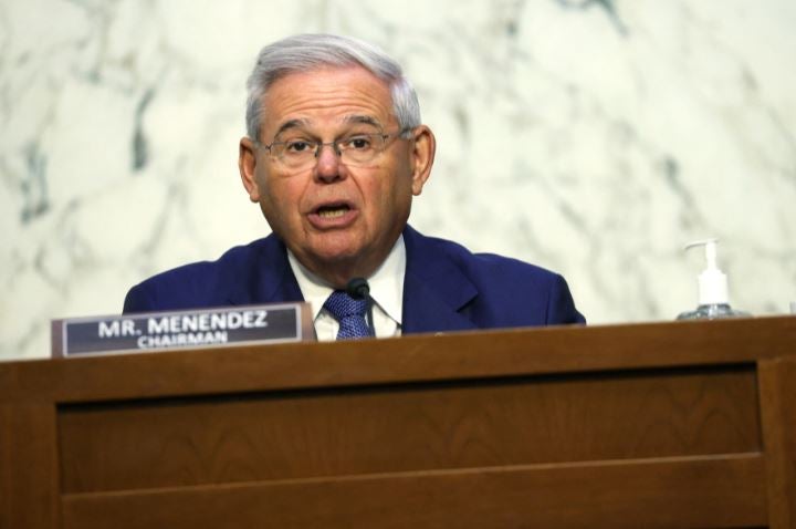 Senador demócrata de EE.UU., Bob Menéndez