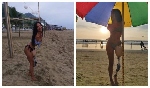 Victoria Salcedo, la modelo sin brazos ni una pierna