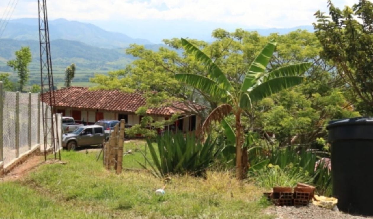 Finca en la vereda La Graciela, donde Andrés Córdoba fue ultimado con arma de fuego por supuestamente entrar a robarse unas frutas