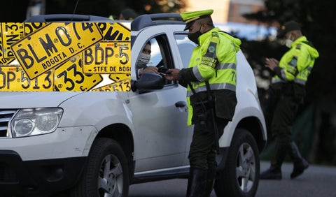 Pico y placa hoy Bogotá viernes 2 de julio