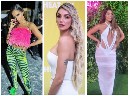 Atuendos de famosas en los Premios Heat