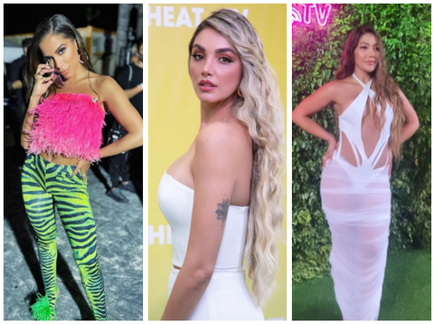 Atuendos de famosas en los Premios Heat