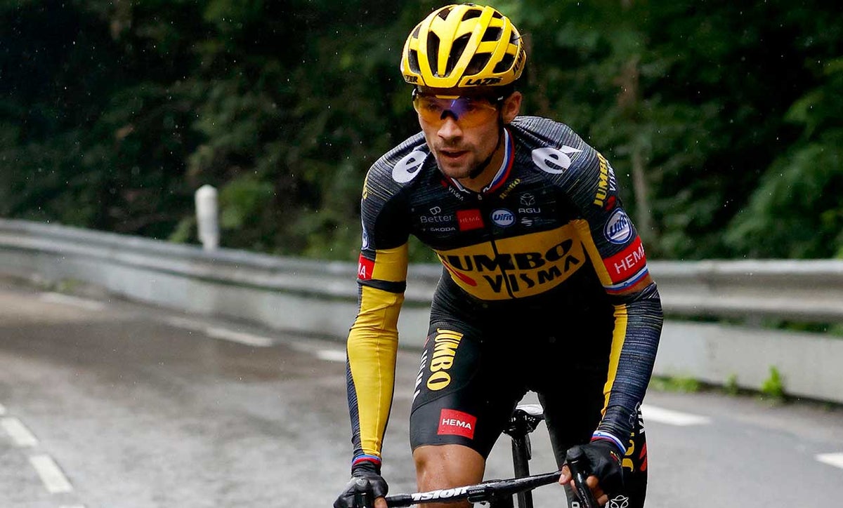 Primoz Roglic, ciclista en el Tour de Francia