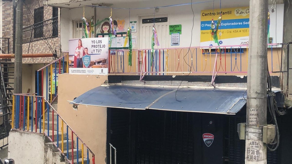 Centro infantil donde denunciaron el presunto abuso sexual de 14 niños en Medellín.