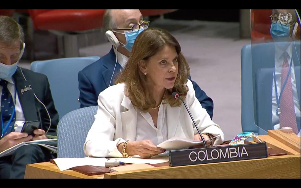 La vicepresidenta y Canciller, Marta Lucía Ramírez