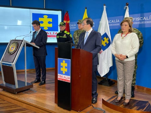 Ministro de Defensa, Diego Molano y fiscal general, Francisco Barbosa.