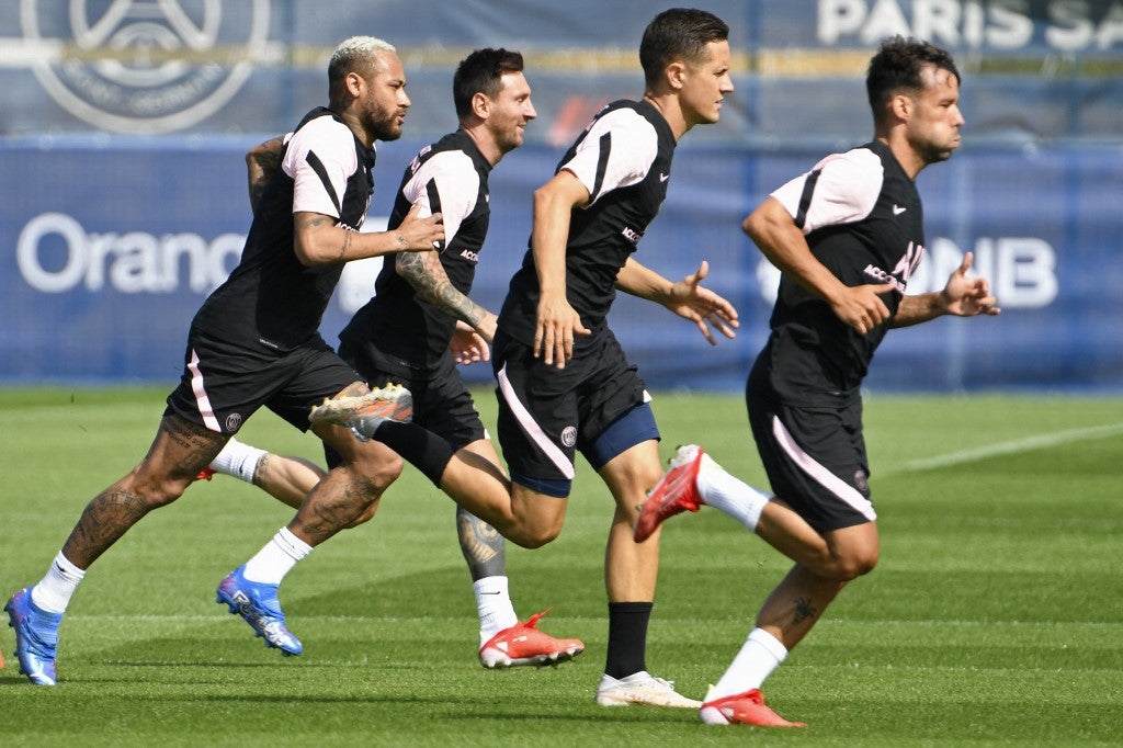 Messi en entrenamientos