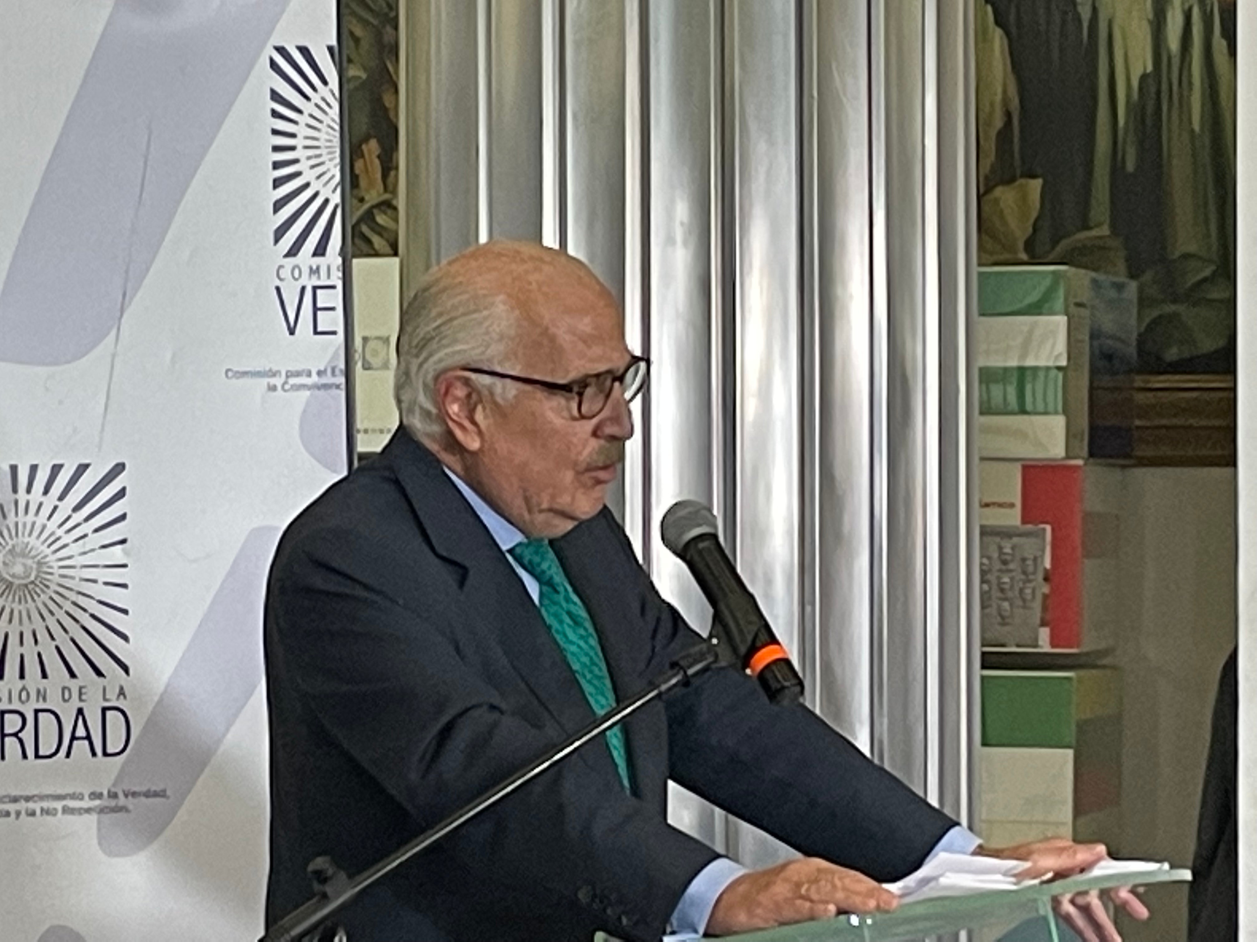 Expresidente Andrés Pastrana Arango comparece ante la Comisión de la Verdad