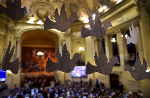 Congreso de la República y sesión sobre el proceso de paz