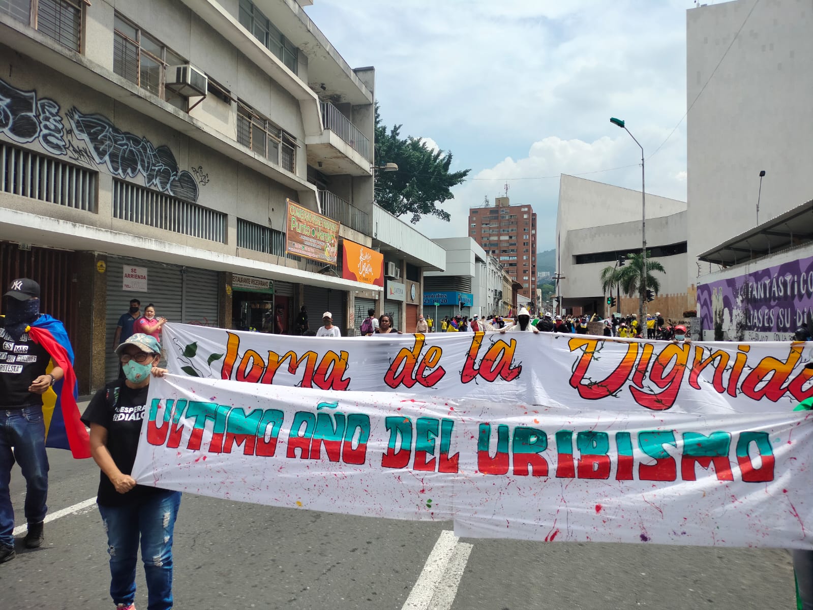 Con tranquilidad y sin alteraciones de orden público, se realizó la jornada de manifestaciones en Cali.