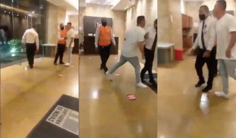 humilla a celador en Cartagena en usted no sabe quién soy yo