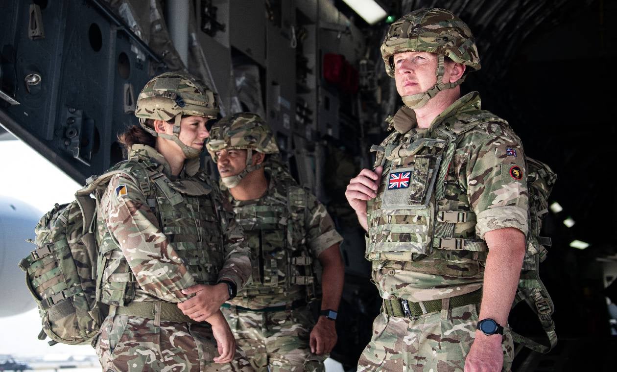 Soldados estadounidenses a Kabul