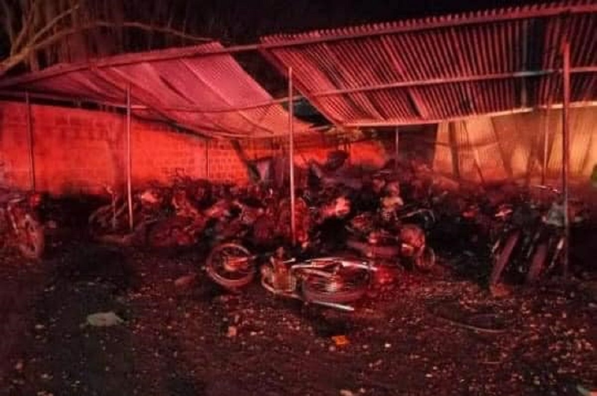 Motos incendiadas Huila