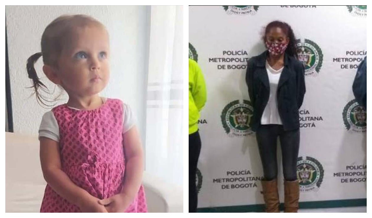 Sata Sofía Galván y su madre