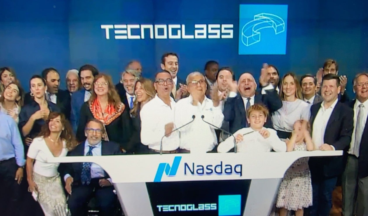 Tecnoglass toca la campana del Nasdaq en la apertura de la Bolsa de NY