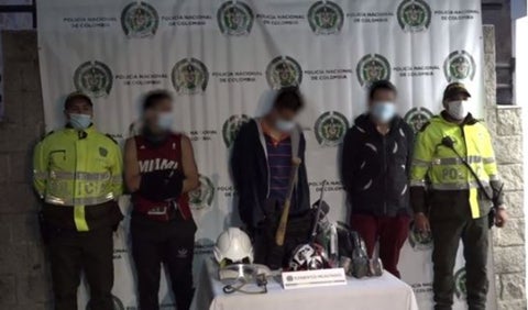 Capturados de Primera Línea en Bogotá