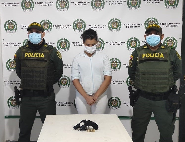 Mujer capturada.
